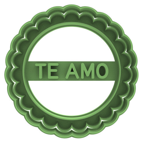 1522 Cookie Te Amo Cortante Para Galletas 0