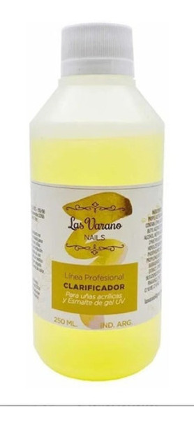 Clarificador Uñas Las Varanos Profesionales 250ml Manicuria 0