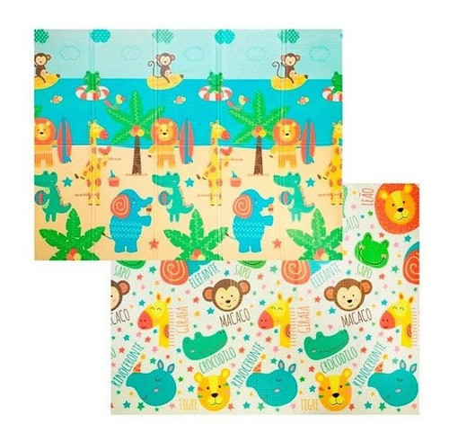 Tapete De Atividades Infantil Dobrável Casa Praia Frio  Buba 0