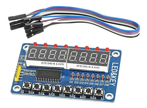 Modulo Display 8 Digitos 8 Teclas 8 Leds Tm1638 Nubbeo 0