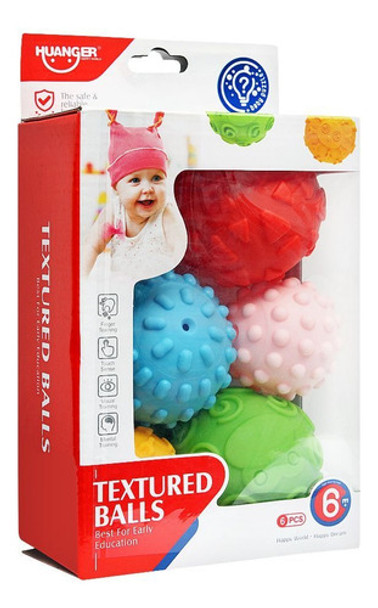 Juego Estimulación  Sensorial Pelotas Silicona - Mvd Kids 0