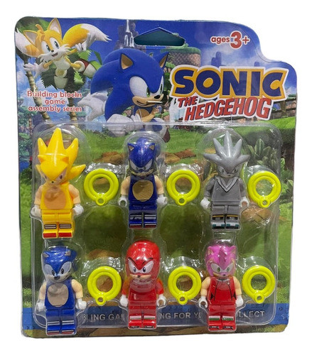 Set Mini Sonic X6 Personajes - Colección Completa 0