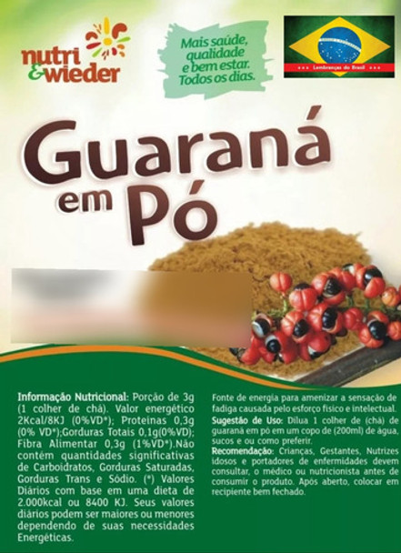 Guaraná En Polvo De Brasil * Energizante!!! Caba. 0