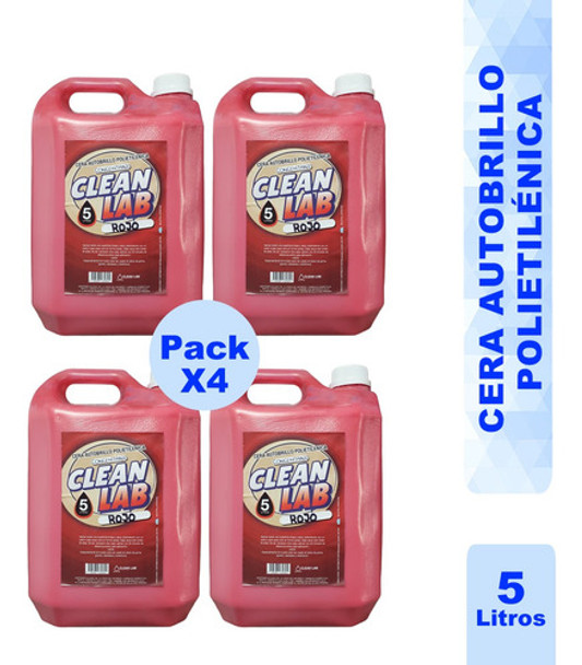 Cera Polietilenica Rojo Ultra X 5 Lts. X 4 Un. 0