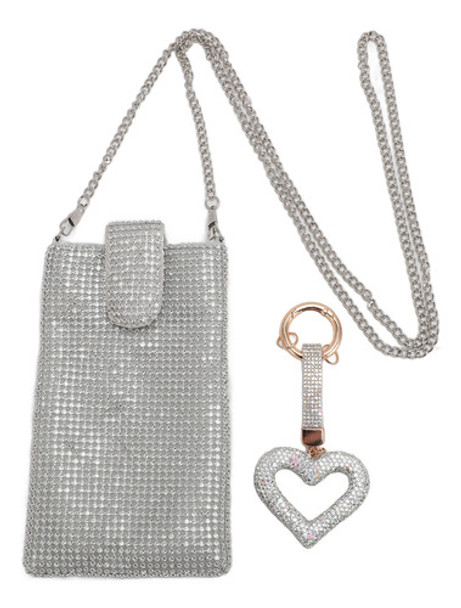 Bolsa De Noite Feminina, Carteira Para Celular, Bling Small 0