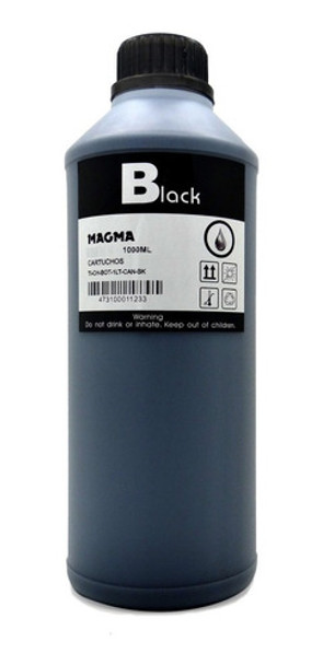 Tinta Negra Dye 1lt Universal P/brother, Epson, Canon Y Hp 0