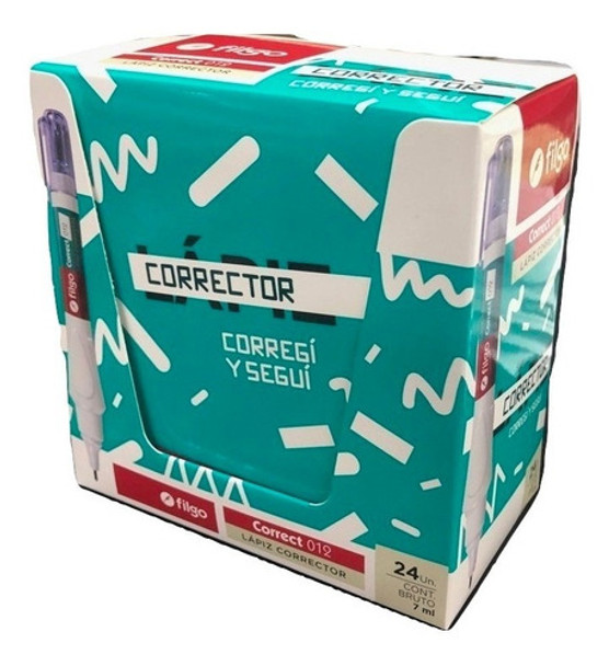 Lapiz Corrector Liquid Filgo 7ml Caja X 24 Unidades 0