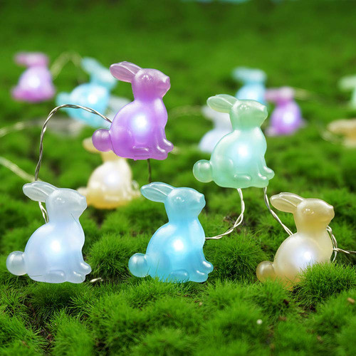 Bohon Luces De Decoracin De Pascua Conejo Led Cadena Luces F 0