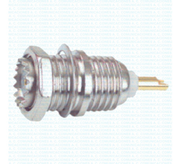Conector Hembra Mini Uhf Chasis Soldar Fact. 0 Conector Hembra Mini Uhf Chasis Soldar Fact. 0