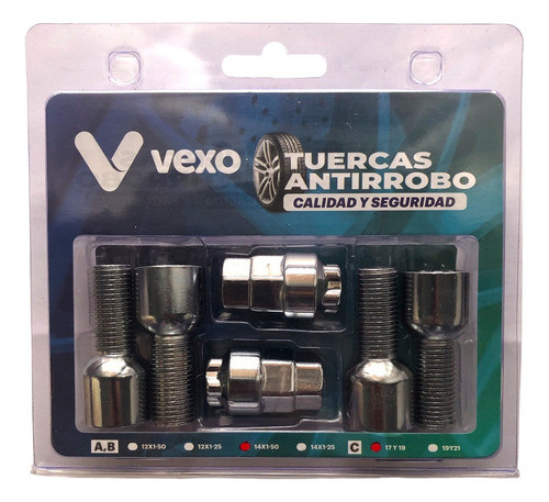 Tuercas Antirrobo Vexo Audi Q2 0