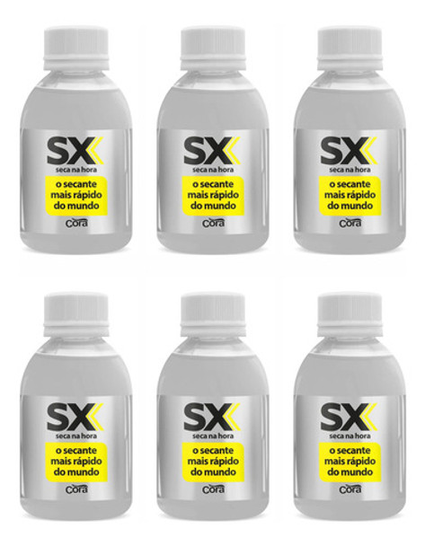 Kit 6 Secante Sx Ultra Rápido 100ml - Cora 0