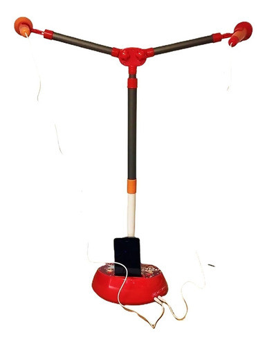 Microfono Doble Infantil + Porta Celular Luces Super Cla 727 0