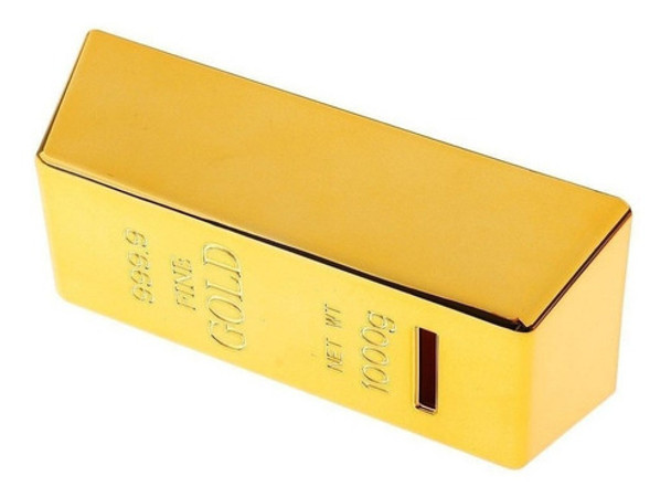 Alcancia Adorno Diseño Forma De Lingote De Oro Decoracion 0