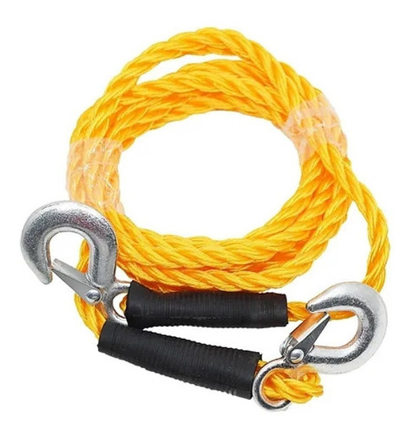 Eslinga Remolque Soga Plástica Con Gancho, 4 Mts Largo. 0
