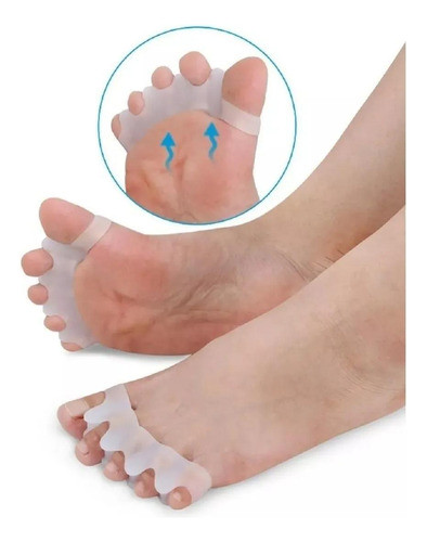 Par Separador/protetor De Dedos Pés Joanete Silicone 0