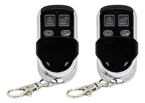 2pcs Controle Remoto Alarme Portão Cromado Ipec Tx Cromo 0