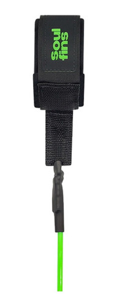 Leash Funboard Duplo Girador 8'/6,5mm Soulfins Verde + Fuwax 0 Leash Funboard Duplo Girador 8'/6,5mm Soulfins Verde + Fuwax 0