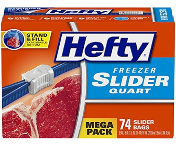 Hefty Slider Bolsas De Almacenamiento Para Congelador, Tamañ 0 Hefty Slider Bolsas De Almacenamiento Para Congelador, Tamañ 0