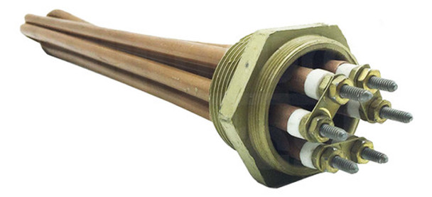 Resistência Elétrica Tubular De Cobre / Imersão 1.1/2 6000w 0