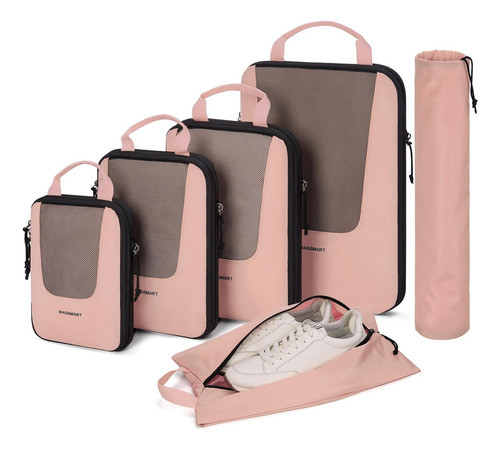 Bagsmart Cubos Embalaje Valijas Compresión P/ Viajes, 6 Pack 0