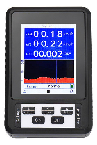 Detector De Radiação Nuclear Com Contador Digital Geiger 2.8 0