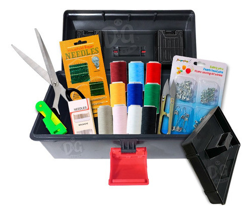 Set Costurero Completo Kit De Costura + Caja Portatil Grande 0