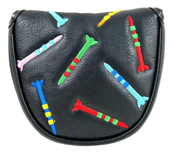 Capa De Cabeça Para Taco De Golfe, Luva Meio Círculo Preto 0 Capa De Cabeça Para Taco De Golfe, Luva Meio Círculo Preto 0