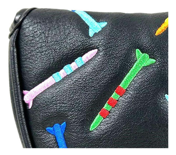 Capa De Cabeça Para Taco De Golfe, Luva Meio Círculo Preto 2 Capa De Cabeça Para Taco De Golfe, Luva Meio Círculo Preto 2