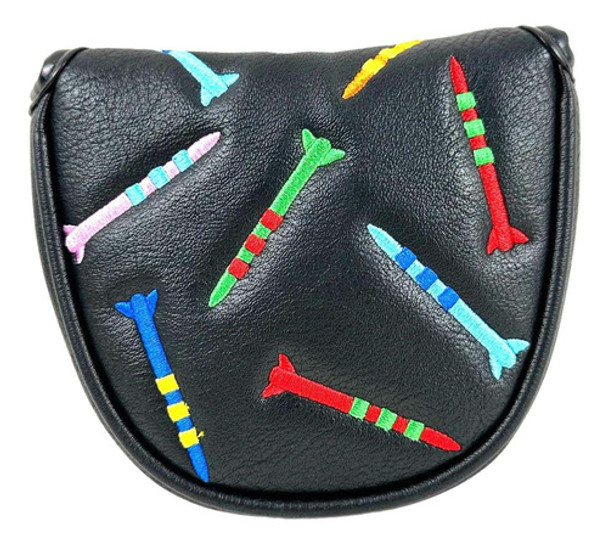 Capa De Cabeça Para Taco De Golfe, Luva Meio Círculo Preto 4 Capa De Cabeça Para Taco De Golfe, Luva Meio Círculo Preto 4