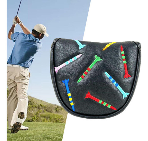 Capa De Cabeça Para Taco De Golfe, Luva Meio Círculo Preto 5 Capa De Cabeça Para Taco De Golfe, Luva Meio Círculo Preto 5