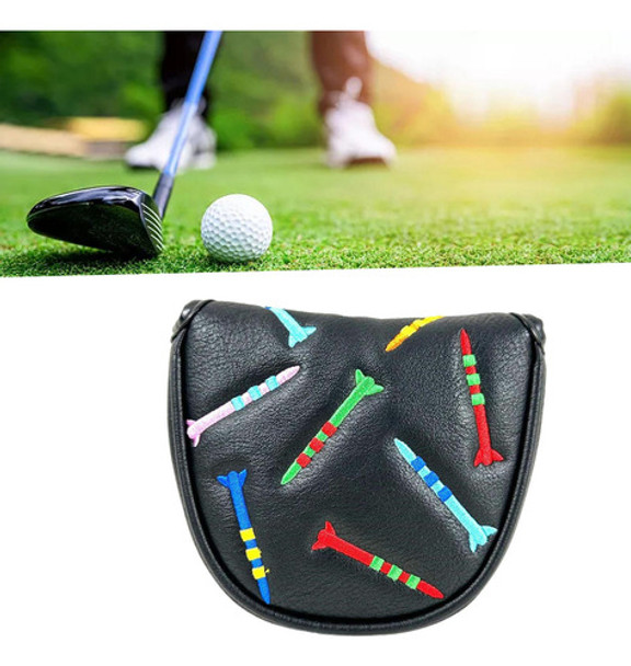 Capa De Cabeça Para Taco De Golfe, Luva Meio Círculo Preto 6 Capa De Cabeça Para Taco De Golfe, Luva Meio Círculo Preto 6