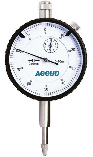 Comparador Centesimal  Accud, Recorrida 10mm. 0