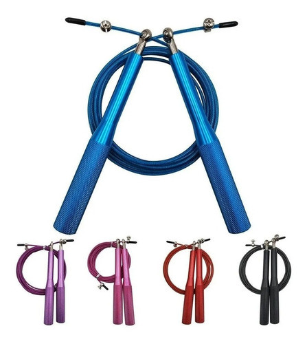 Speed Rope Soga Para Saltar De Crossfit Mango De Aluminio 0