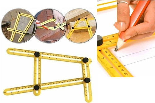 Esquadro Inteligente Regulável Régua Ajustável Multiângu 0