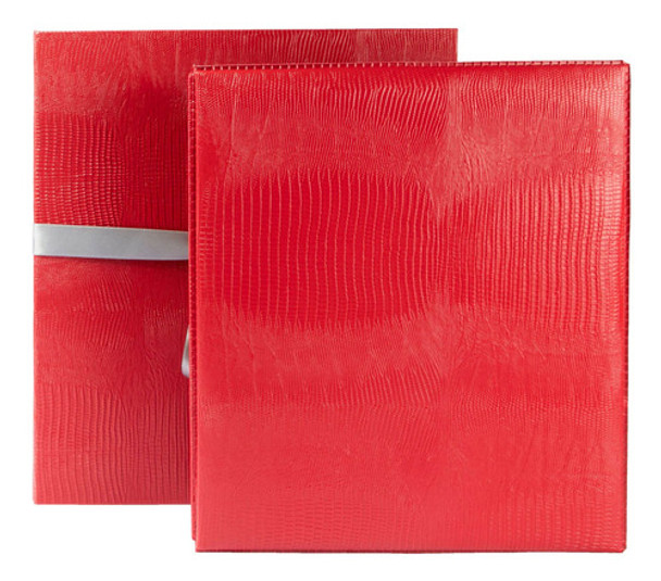 Álbum 15x21 C/cx Laço Vermelho 40 Fotos -acabamento Perfeito 0