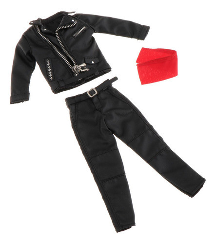 1:12 Conjunto De Jaqueta De Couro Pu Masculino, Terno Com 0