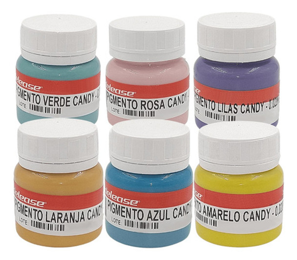 Kit Econômico Todos Os Pigmentos Candy Colors (tons Pastéis) 0