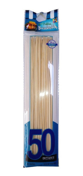 Palitos Brochette 25cm X50 Unidades Bolsa Azul Cotillon C 0