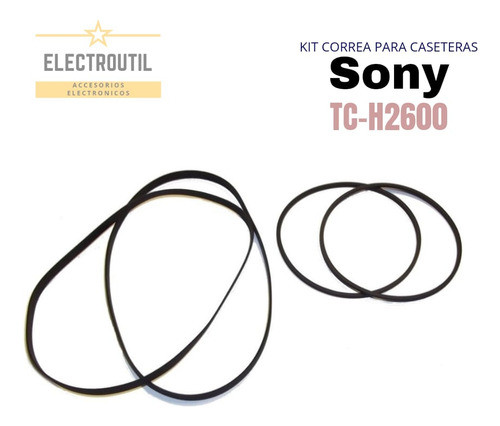 Kit De Correas Para Casetera Sony Tc-h2600 0