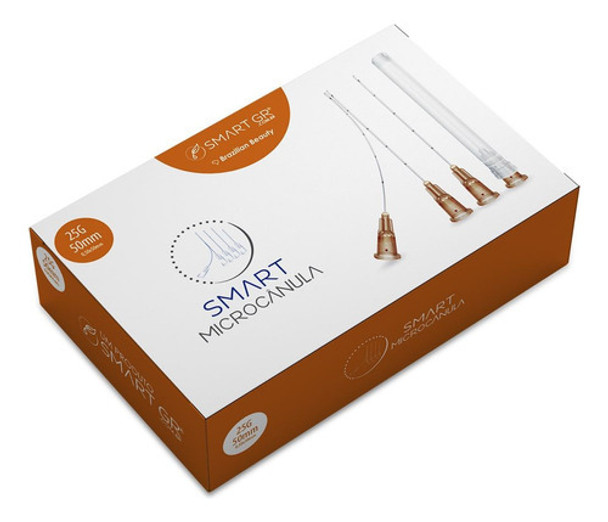 Smart Microcânula 25g X 50mm Smart Gr Kit 10un Com Anvisa 0