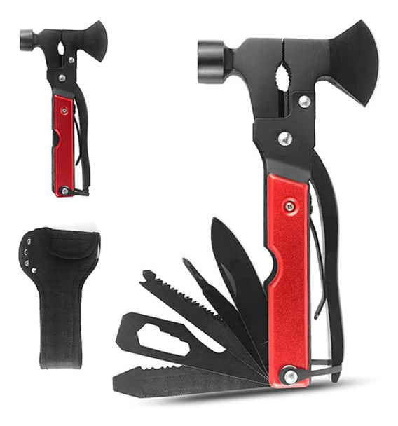 Keensun Multitool Axe Hammer Camping Tool, 14 En 1 Stainless 0