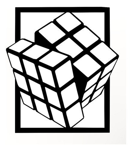 Kit Cubo Rubik Cuadro Vector Corte Laser Cnc Madera Vinil 34 0
