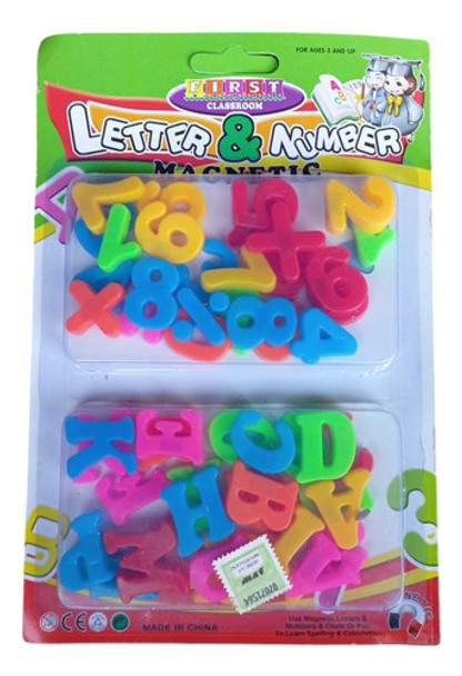 Letras Y Numeros Magneticos Con Iman Para Pizarra O Heladera 0