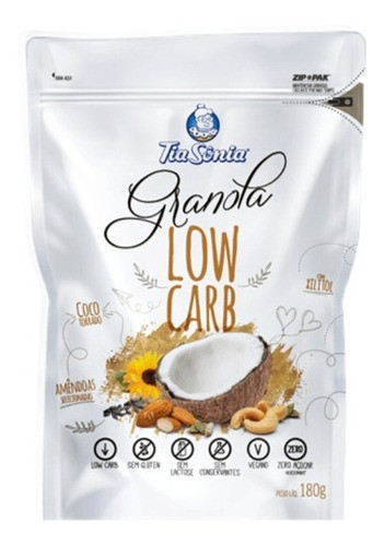 Kit 3 Granola Low Carb Tia Sônia 180g 0