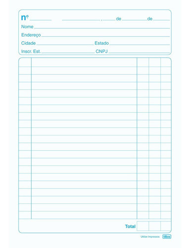 Nota Neutra Tilibra 1/18 1 Via - Pt C/ 20 0