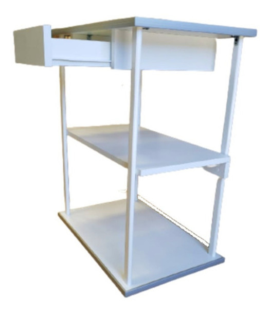 Mesa Auxiliar De Arrime C/ Ruedas Para Estéticas,spa.-domi- 0