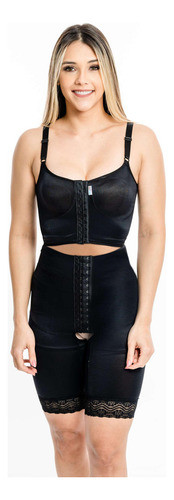 Modelador Curto Bipartido Colchete Cor Preto Kelogel 0