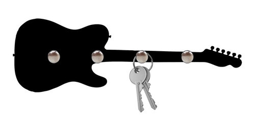Porta Chaves Parede Suporte Chaveiro Guitarra Rock 0