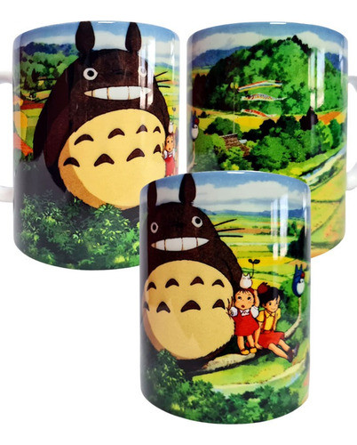 Taza Ceramica Mi Vecino Totoro Paisaje 0