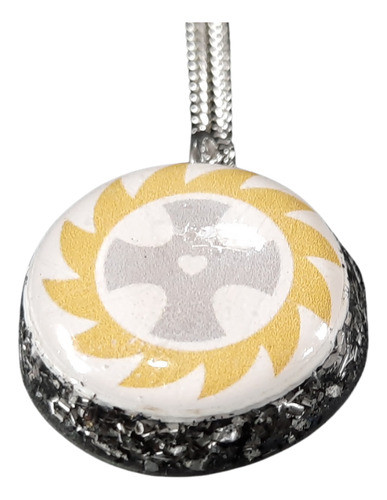 Orgonita Dije Circular Mini Cruz Orlada 0